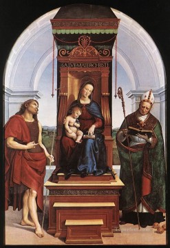 La Virgen y el Niño El Retablo de Ansidei El maestro renacentista Rafael Pinturas al óleo